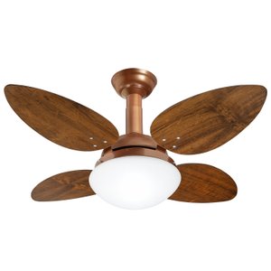 Ventilador de Teto Jet Venti-delta Cobre 4Pás Imbuia 110 V