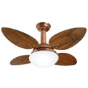 Ver imagem 1 de Ventilador de Teto Jet Venti-delta Cobre 4Pás Imbuia 110 V