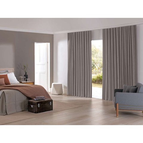 Cortina Inove Corta Luz Tecido 6,60x2,80 Blend/Taupe Bella Janela
