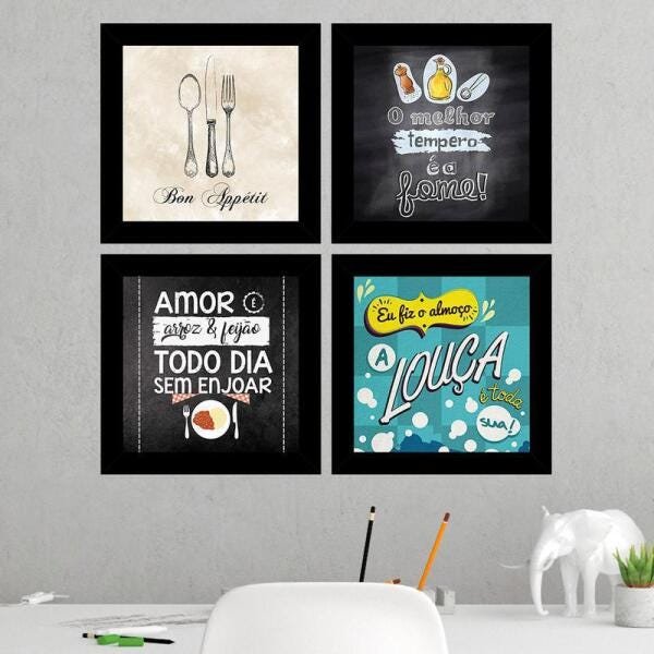Quadros Decorativos Cada O Melhor Tempero É A Fome Gourmet - 1