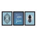 Ver imagem 1 de Kit 3 Quadros Decorativos 27x36cm Cada Mais Amor Por Favor