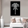 Quadro Decorativo Elefante Linhas 1 Peça - 3