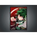 Ver imagem 3 de Quadro Anime Boku No Hero Academia Desenho Com Moldura G04