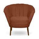 Ver imagem 4 de Poltrona Pétala Flor Decorativa Suede Terracota