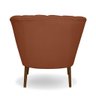 Poltrona Pétala Flor Decorativa Suede Terracota - 5