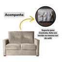 Ver imagem 3 de Sofá 2 Lugares Pequeno Alice e Porta Controle Herreiro Cores Cor:bege