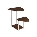 Ver imagem 1 de Mesa Lateral Industrial Branco Ferro Tampo Esfiha Cibele Amêndoa