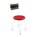 Ver imagem 4 de 2 Cadeiras Brancas para Cozinha Viena Cappuccino Premium:Vermelho