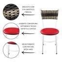 Ver imagem 2 de 2 Cadeiras Brancas para Cozinha Viena Cappuccino Premium:Vermelho