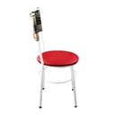 Ver imagem 5 de 2 Cadeiras Brancas para Cozinha Viena Cappuccino Premium:Vermelho