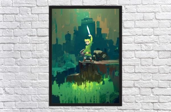 Quadro Decorativo Zelda Games Jogos Moldura G01 - 4