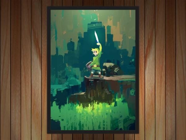 Quadro Decorativo Zelda Games Jogos Moldura G01 - 3