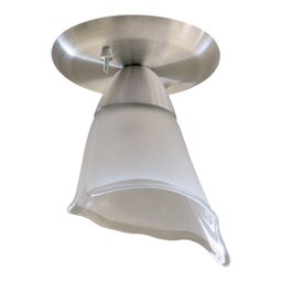 Lustre Plafon Com 01 Vidro Tulipa Para 01 Lâmpada - Ideal para Sala, Lavabo, banheiro, sala, quarto - 3