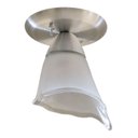 Ver imagem 3 de Lustre Plafon Com 01 Vidro Tulipa Para 01 Lâmpada - Ideal para Sala, Lavabo, banheiro, sala, quarto