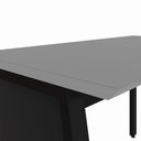 Ver imagem 6 de Escrivaninha em L 150cm x 150cm Pés Cavalete com Tampo Chanfrado e Gaveteiro Móvel com 3 Gavetas