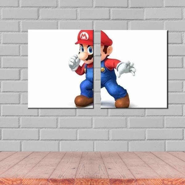 Quadro Decorativo Jogo Super Mario Yoshi 3 Peças M2 - Quadro Decorativo -  Magazine Luiza