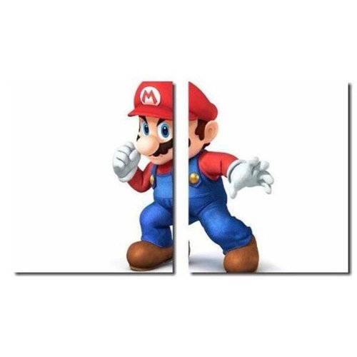 Quadro decorativo A4 '' Super Mario World '' Jogo