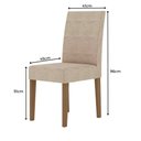 Ver imagem 5 de Conjunto Sala de Jantar Retangular Mesa Kate 120cm e 04 Cadeiras Josi Poliman Móveis