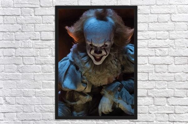 Quadro Decorativo It Palhaço Terror Cinema Filmes Moldura - 4