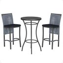 Ver imagem 1 de Mesa Bistro e 2 Banquetas Roma Preta Corda Náutica 12 Trama Original