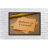 Quadro Decorativo Frases Believe In Yourself Com Moldura - 2