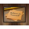 Quadro Decorativo Frases Believe In Yourself Com Moldura - 3