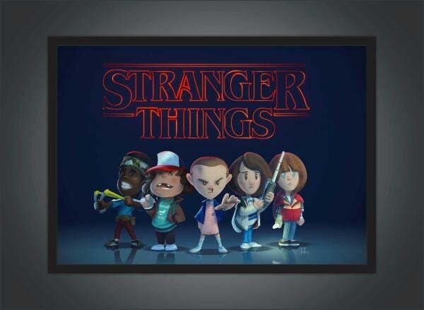 Quadro Decorativo Stranger Things Filmes Cinema Moldura G02 - 3