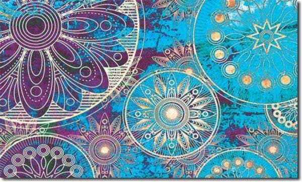 Quadro Decorativo Mandala Moderna Azul - 1