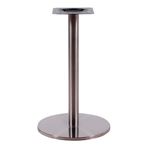 Base de Mesa Inox Redonda para Tampos de até 100cm Or 2202 Cor: Inox