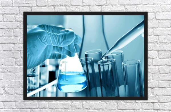 Quadro Farmácia Ciências Laboratório Química Com Moldura 4 - 2