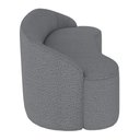Ver imagem 5 de Sofá 4 Lugares para Sala de Estar Living 230cm Theo D06 Bouclê Cinza - Mpozenato