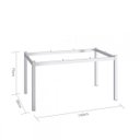 Ver imagem 3 de Base para Mesa de Jantar Califórnia P405-10 Prata/Cromado