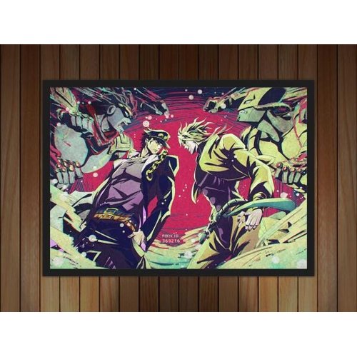 Placas decorativas quadros Jojo Bizarre Adventure Anime em MDF - 1 ao 16