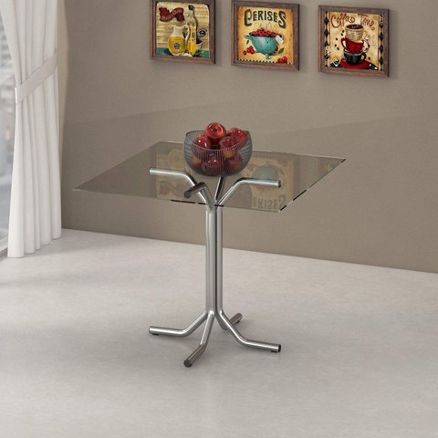 Base para Mesa de Jantar Braga Prata