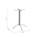 Ver imagem 2 de Base para Mesa de Jantar Flórida P412 Prata