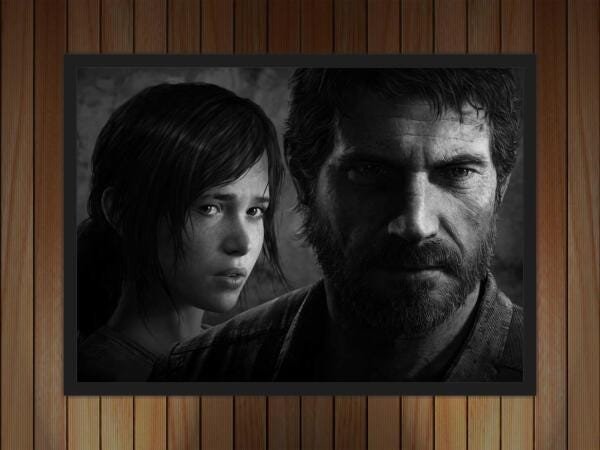 Quadro Decorativo The Last Of Us Games Jogos Com Moldura 08 - 4