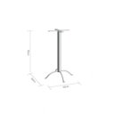 Ver imagem 2 de Base para Mesa de Bistrô Flórida P414 Prata
