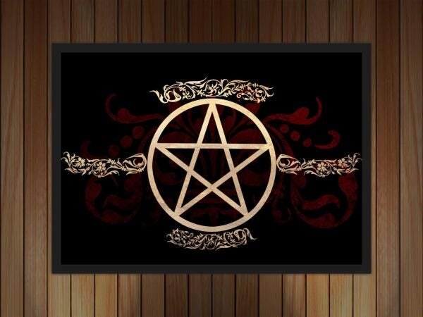 Quadro Decorativo Bruxas Wicca Com Moldura Salas Quartos G02 - 3