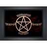 Quadro Decorativo Bruxas Wicca Com Moldura Salas Quartos G02 - 4
