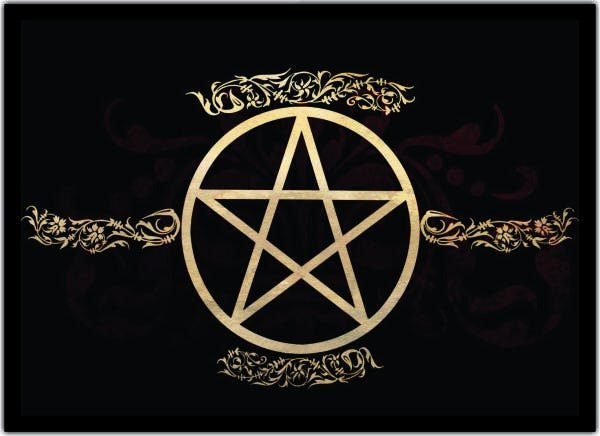 Quadro Decorativo Bruxas Wicca Com Moldura Salas Quartos G02 - 1
