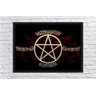 Quadro Decorativo Bruxas Wicca Com Moldura Salas Quartos G02 - 2