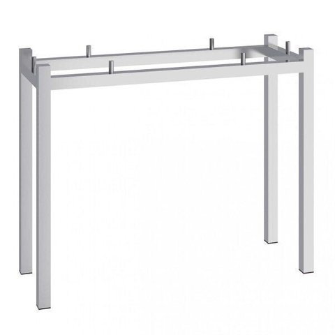 Aparador Retangular em Aço 100cm x 83cm x 35cm Arizona Prata
