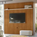 Ver imagem 1 de Painel Decorativo 245cm Hirta Frisado Mdp até 75 Cinamomo/offwhite G97 - Gran Belo