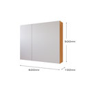 Ver imagem 5 de Conjunto para Banheiro Gabinete Classic e Espelheira Klein - Esp.Freijó Gab.Branco/Ripado