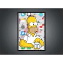 Ver imagem 3 de Quadro Homer Simpsons Cerveja Desenho com Moldura G10
