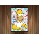 Ver imagem 2 de Quadro Homer Simpsons Cerveja Desenho com Moldura G10