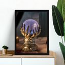 Ver imagem 1 de Quadro Decorativo Bola de Cristal 24x18cm - com Vidro:moldura Branca
