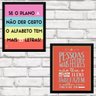 Quadros Decorativos Frase Motivacional 25X30Cm Com Vidro Sa8 - 2