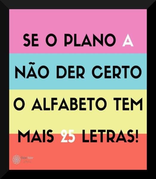 Quadros Decorativos Frase Motivacional 25X30Cm Com Vidro Sa8 - 3