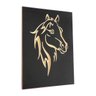 Quadro Cavalo Animal Pet- Entalhado Madeira - Moderno - 2